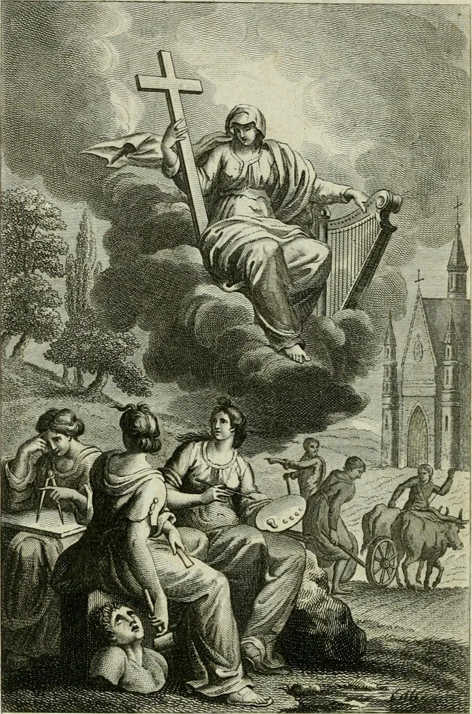 An illustration from Génie du christianisme, ou beautés de la religion chrétienne, 1809, leaf 8