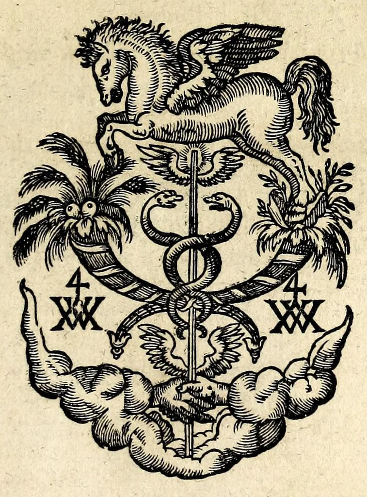 An illustration from Gnomon apologeticus circuli horologii, historici, typici et mystici, 1618, leaf 3