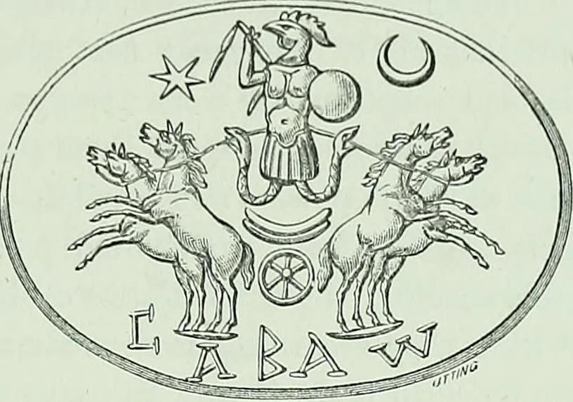 An illustration from The Gnostics and their remains, ancient and mediaeval, 1887, leaf 129
