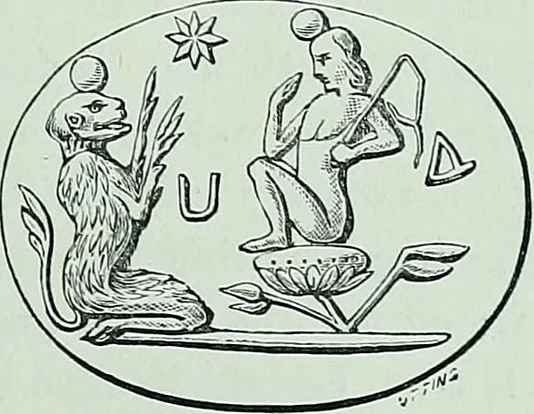 An illustration from The Gnostics and their remains, ancient and mediaeval, 1887, leaf 181