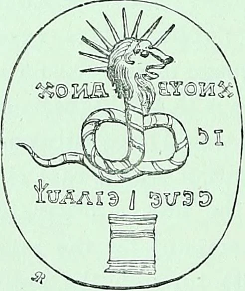 An illustration from The Gnostics and their remains, ancient and mediaeval, 1887, leaf 366