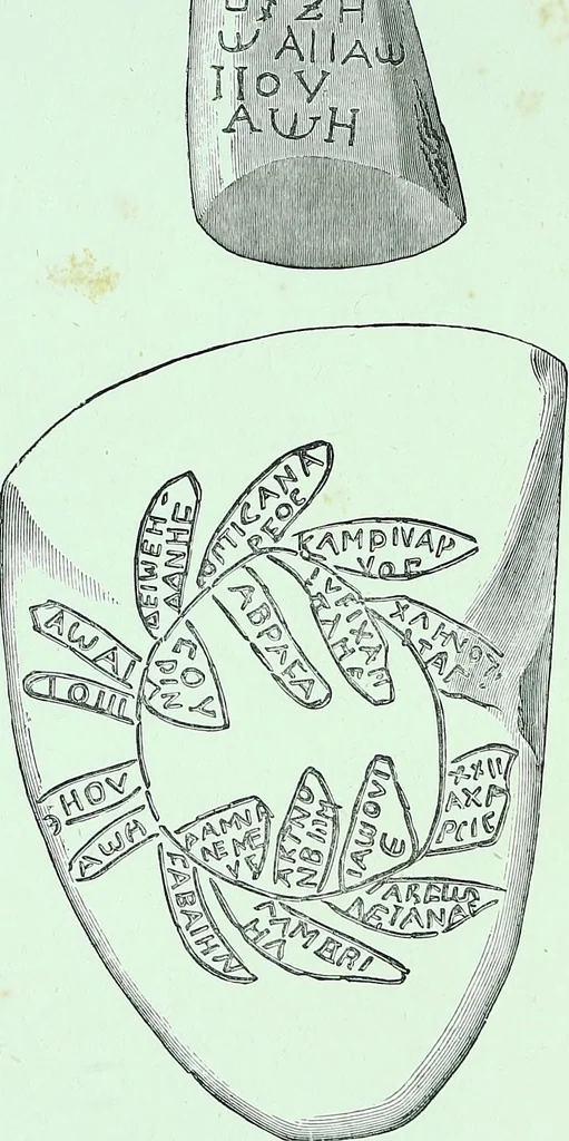 An illustration from The Gnostics and their remains, ancient and mediaeval, 1887, leaf 4