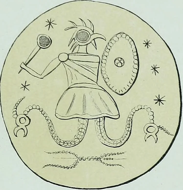 An illustration from The Gnostics and their remains, ancient and mediaeval, 1887, leaf 493