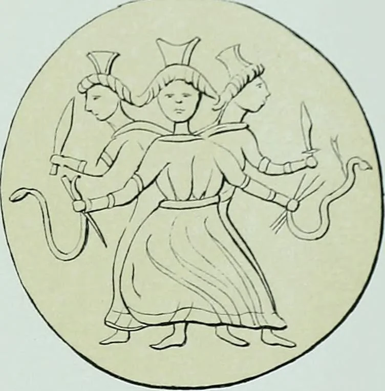 An illustration from The Gnostics and their remains, ancient and mediaeval, 1887, leaf 493