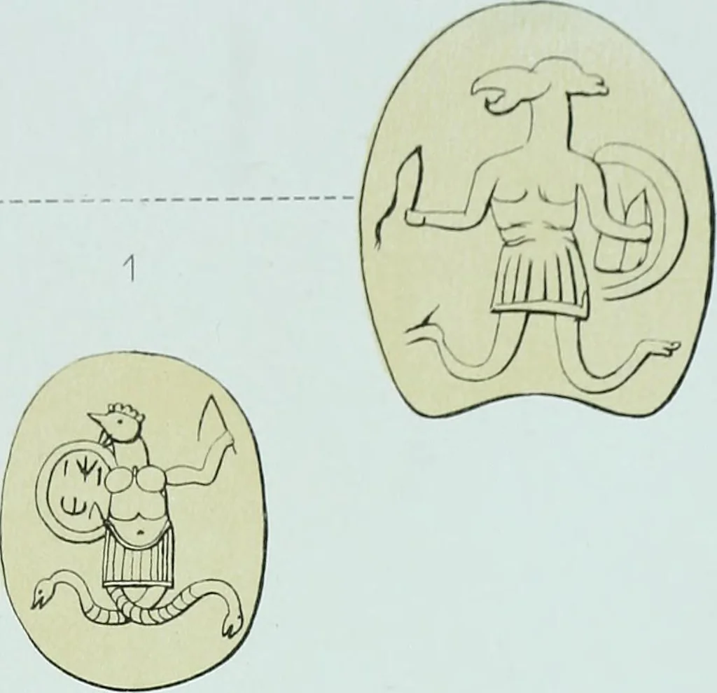 An illustration from The Gnostics and their remains, ancient and mediaeval, 1887, leaf 495