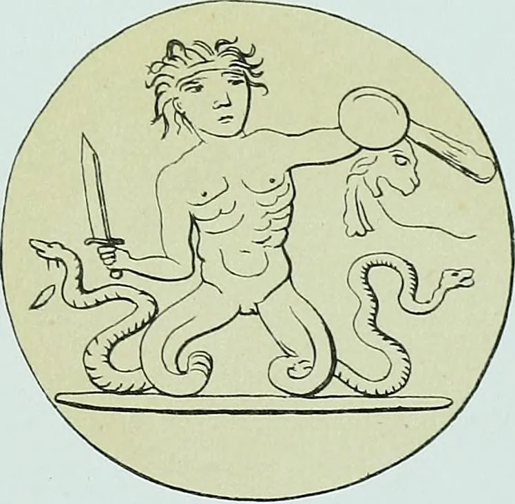 An illustration from The Gnostics and their remains, ancient and mediaeval, 1887, leaf 495