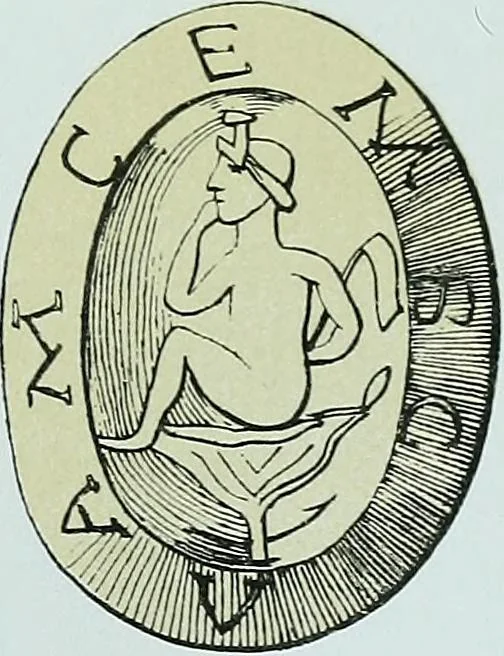 An illustration from The Gnostics and their remains, ancient and mediaeval, 1887, leaf 495