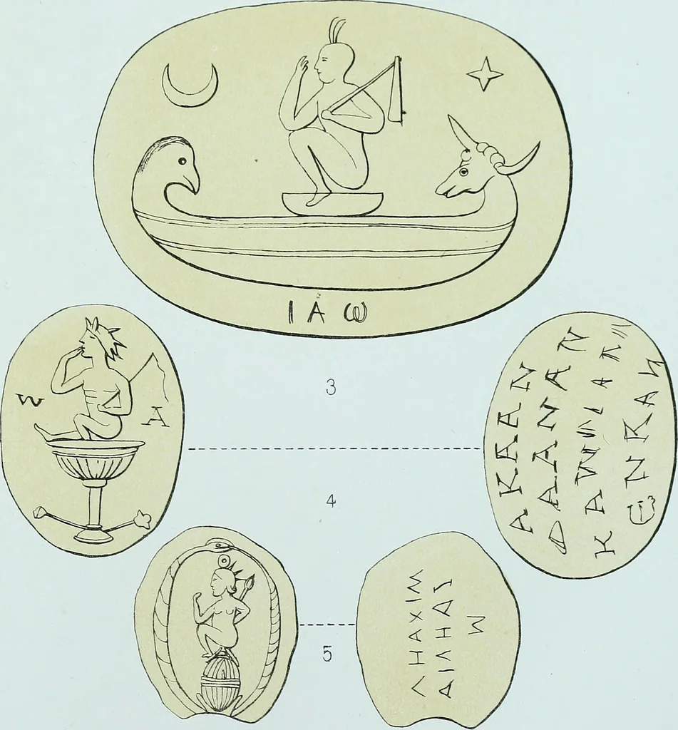 An illustration from The Gnostics and their remains, ancient and mediaeval, 1887, leaf 497