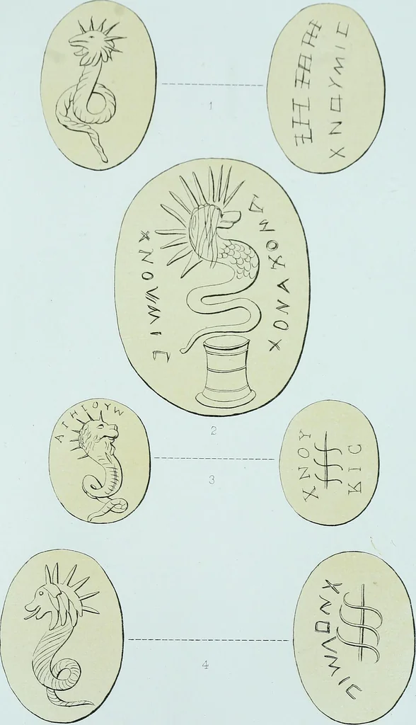 An illustration from The Gnostics and their remains, ancient and mediaeval, 1887, leaf 499