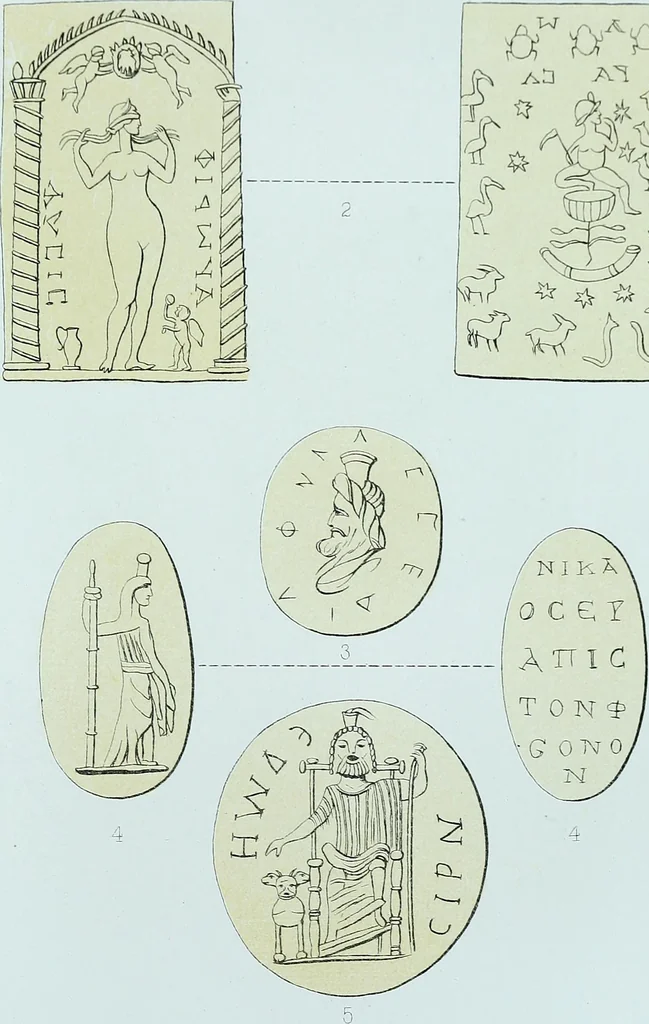 An illustration from The Gnostics and their remains, ancient and mediaeval, 1887, leaf 501