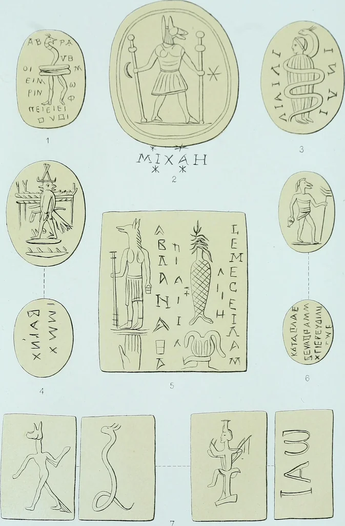 An illustration from The Gnostics and their remains, ancient and mediaeval, 1887, leaf 503