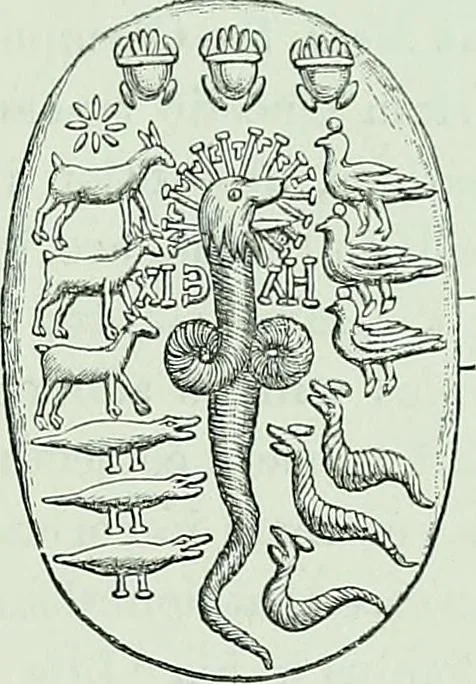 An illustration from The Gnostics and their remains, ancient and mediaeval, 1887, leaf 67