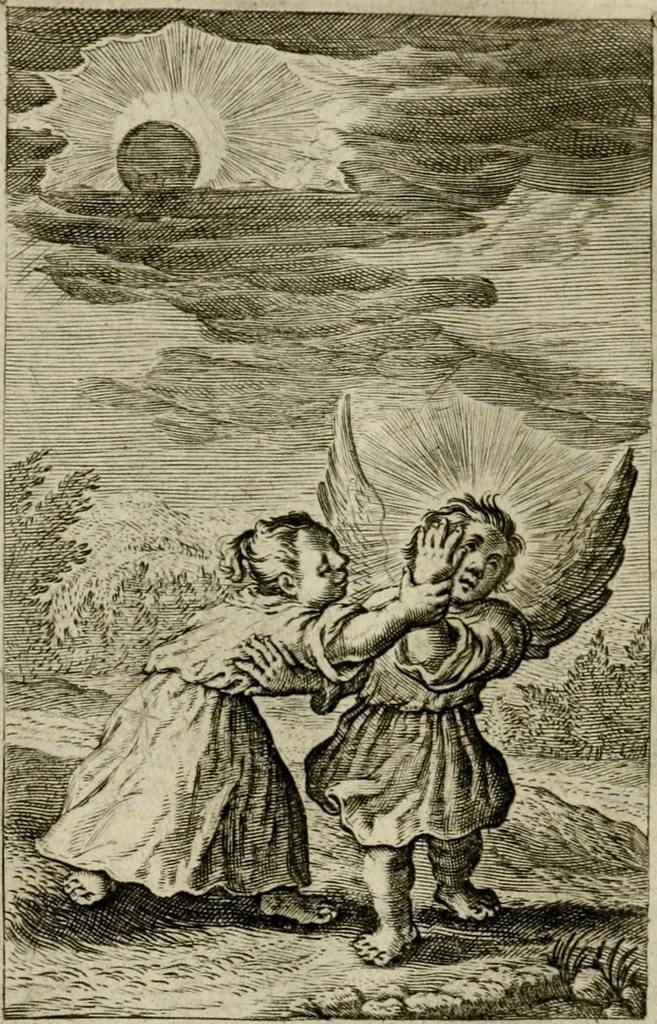An illustration from Goddelycke wenschen : verlicht met sinne-beelden, ghedichten en vierighe uyt-spraecken der oud-vaeders, 1629, leaf 109