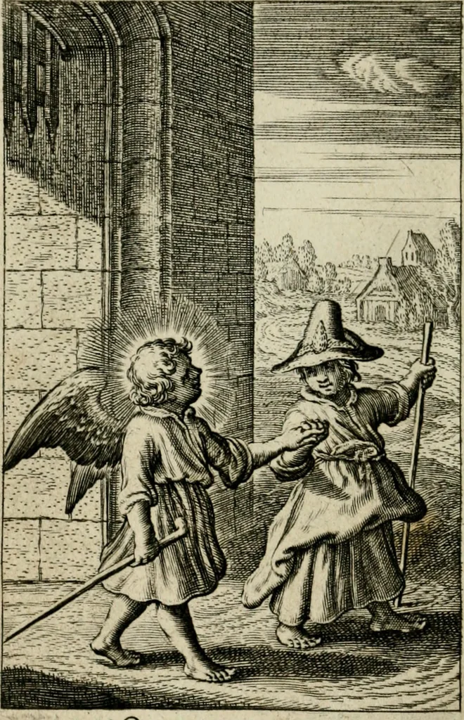 An illustration from Goddelycke wenschen : verlicht met sinne-beelden, ghedichten en vierighe uyt-spraecken der oud-vaeders, 1629, leaf 323