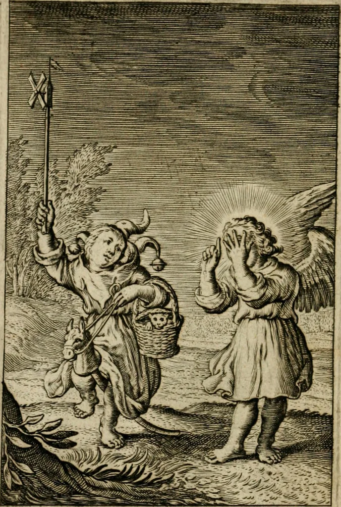 An illustration from Goddelycke wenschen : verlicht met sinne-beelden, ghedichten en vierighe uyt-spraecken der oud-vaeders, 1629, leaf 37