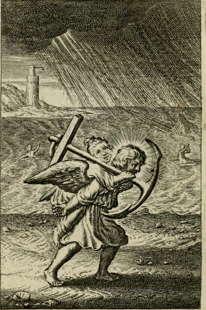 An illustration from Goddelycke wenschen : verlicht met sinne-beelden, ghedichten en vierighe uyt-spraecken der oud-vaeders, 1629, leaf 425