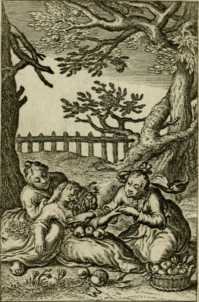 An illustration from Goddelycke wenschen : verlicht met sinne-beelden, ghedichten en vierighe uyt-spraecken der oud-vaeders, 1629, leaf 487