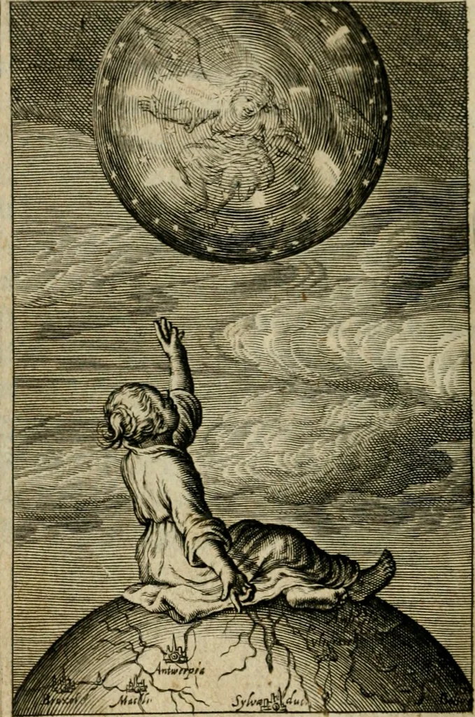 An illustration from Goddelycke wenschen : verlicht met sinne-beelden, ghedichten en vierighe uyt-spraecken der oud-vaeders, 1629, leaf 545