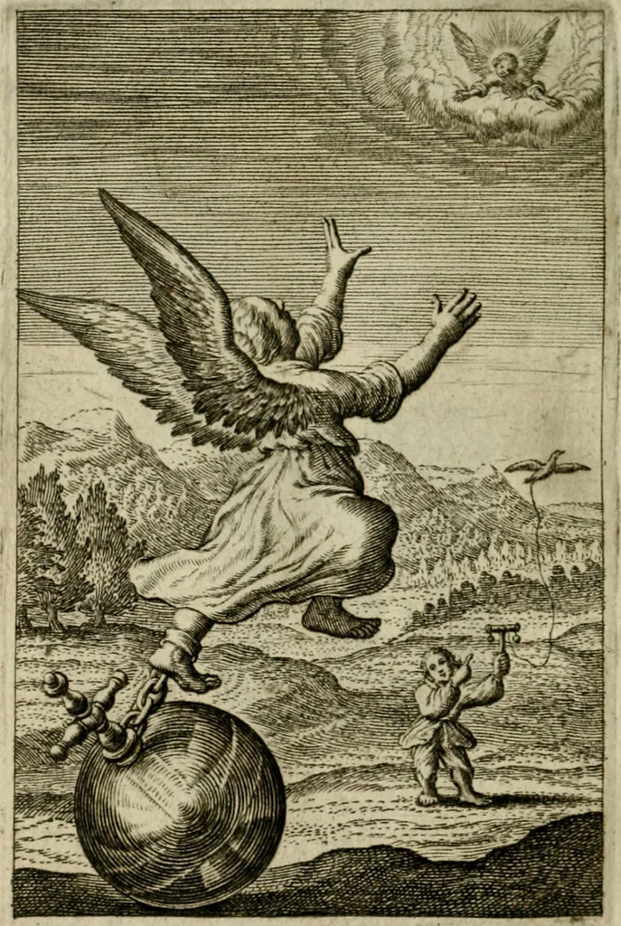 An illustration from Goddelycke wenschen : verlicht met sinne-beelden, ghedichten en vierighe uyt-spraecken der oud-vaeders, 1629, leaf 603