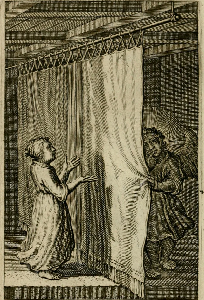 An illustration from Goddelycke wenschen : verlicht met sinne-beelden, ghedichten en vierighe uyt-spraecken der oud-vaeders, 1629, leaf 647