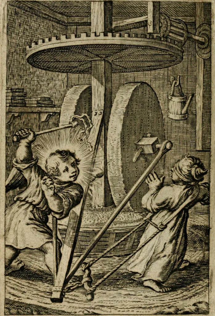 An illustration from Goddelycke wenschen : verlicht met sinne-beelden, ghedichten en vierighe uyt-spraecken der oud-vaeders, 1629, leaf 71
