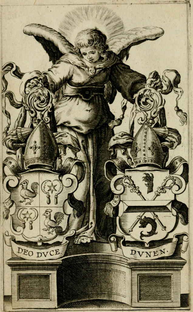 An illustration from Goddelycke wenschen : verlicht met sinne-beelden, ghedichten en vierighe uyt-spraecken der oud-vaeders, 1629, leaf 9
