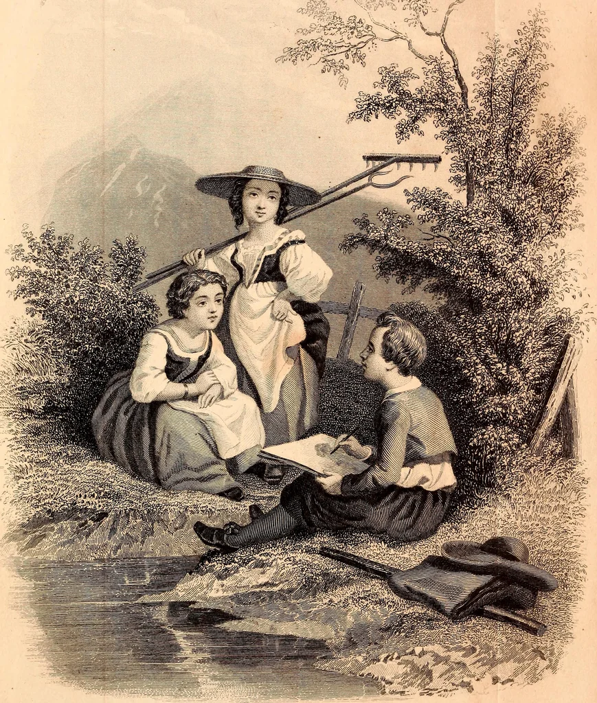 An illustration from Godey's lady's book, 1840, leaf 534