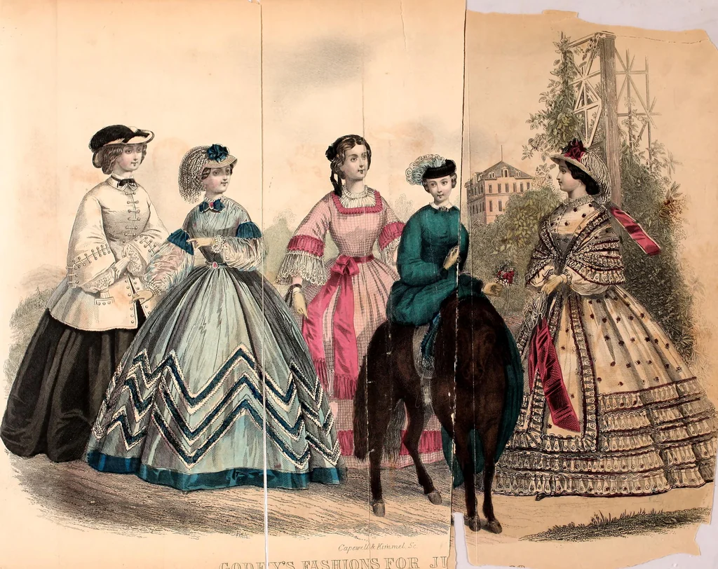 An illustration from Godey's lady's book, 1840, leaf 535