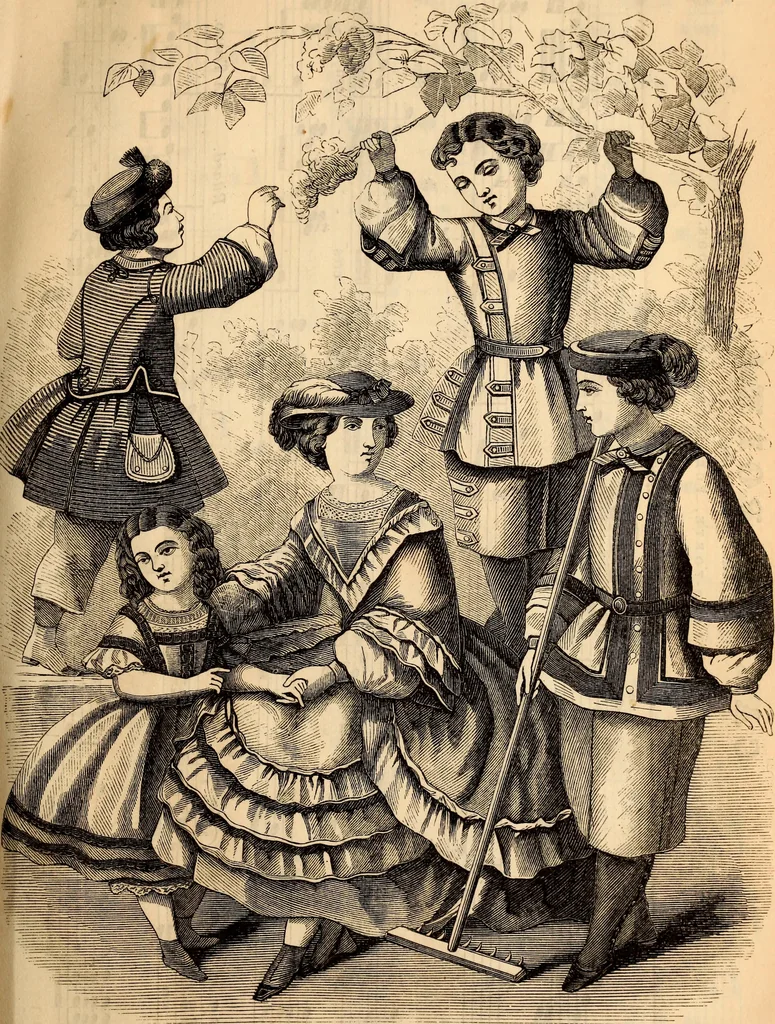 An illustration from Godey's lady's book, 1840, leaf 539