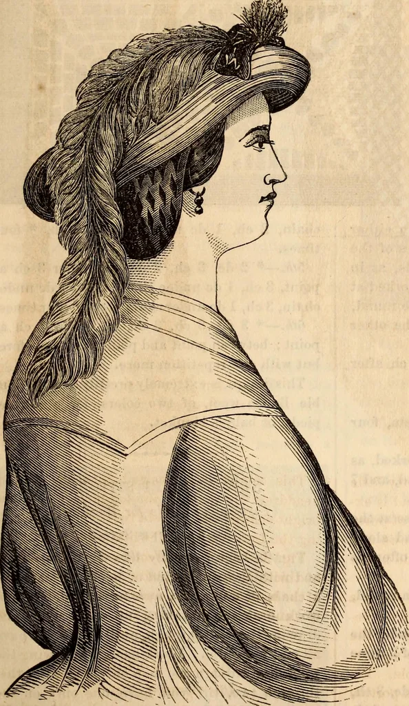 An illustration from Godey's lady's book, 1840, leaf 609