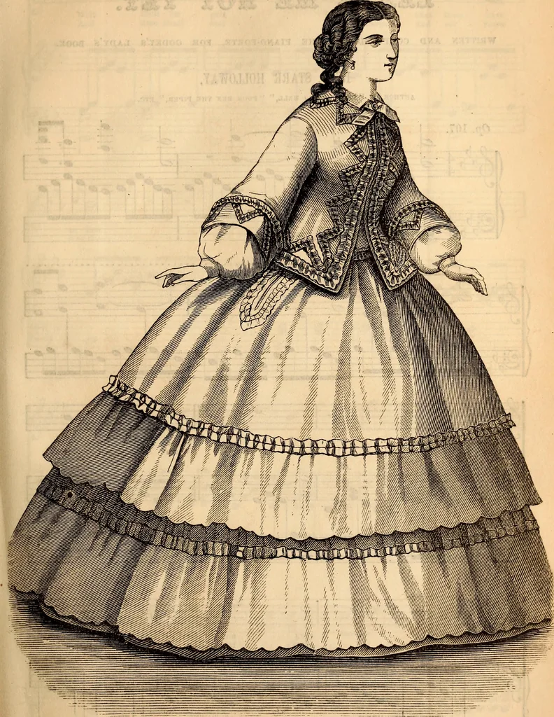 An illustration from Godey's lady's book, 1840, leaf 645