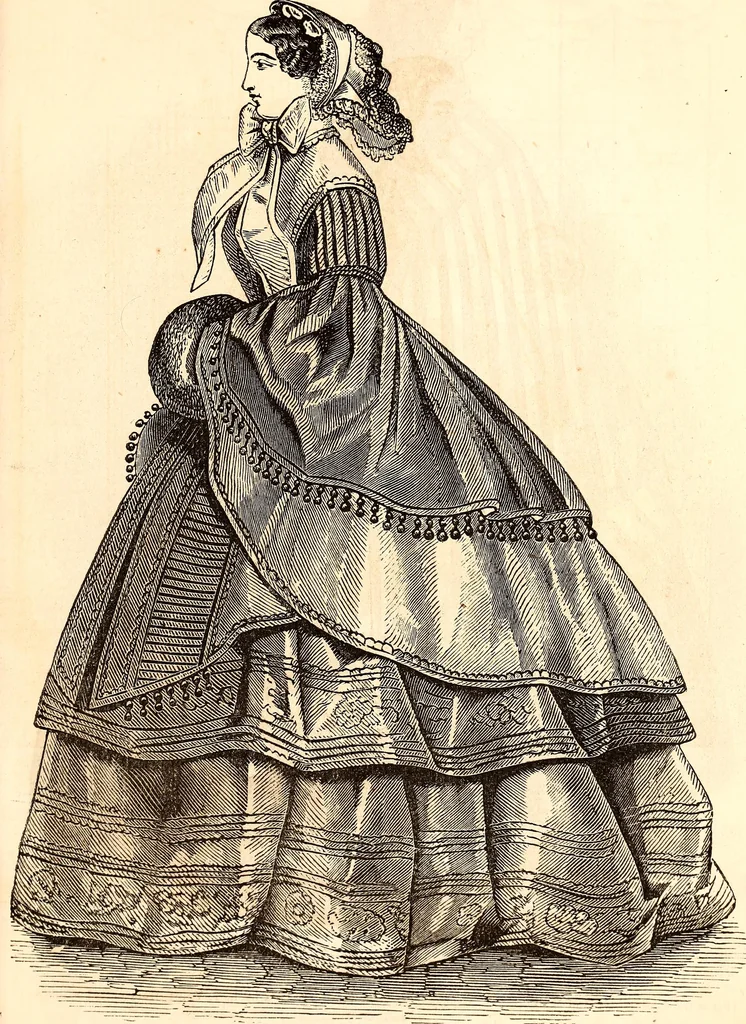 An illustration from Godey's lady's book, 1840, leaf 12