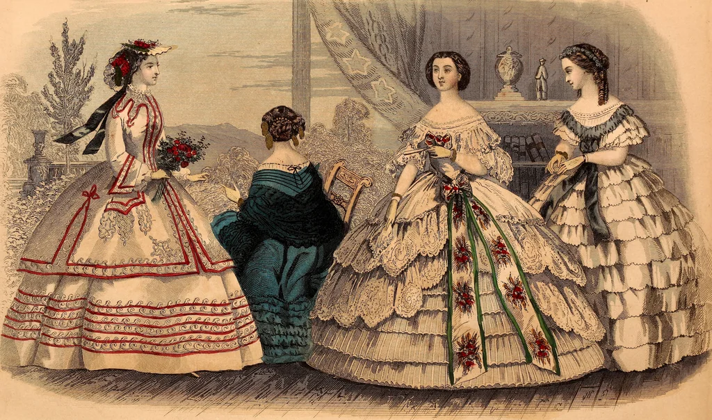 An illustration from Godey's lady's book, 1840, leaf 676