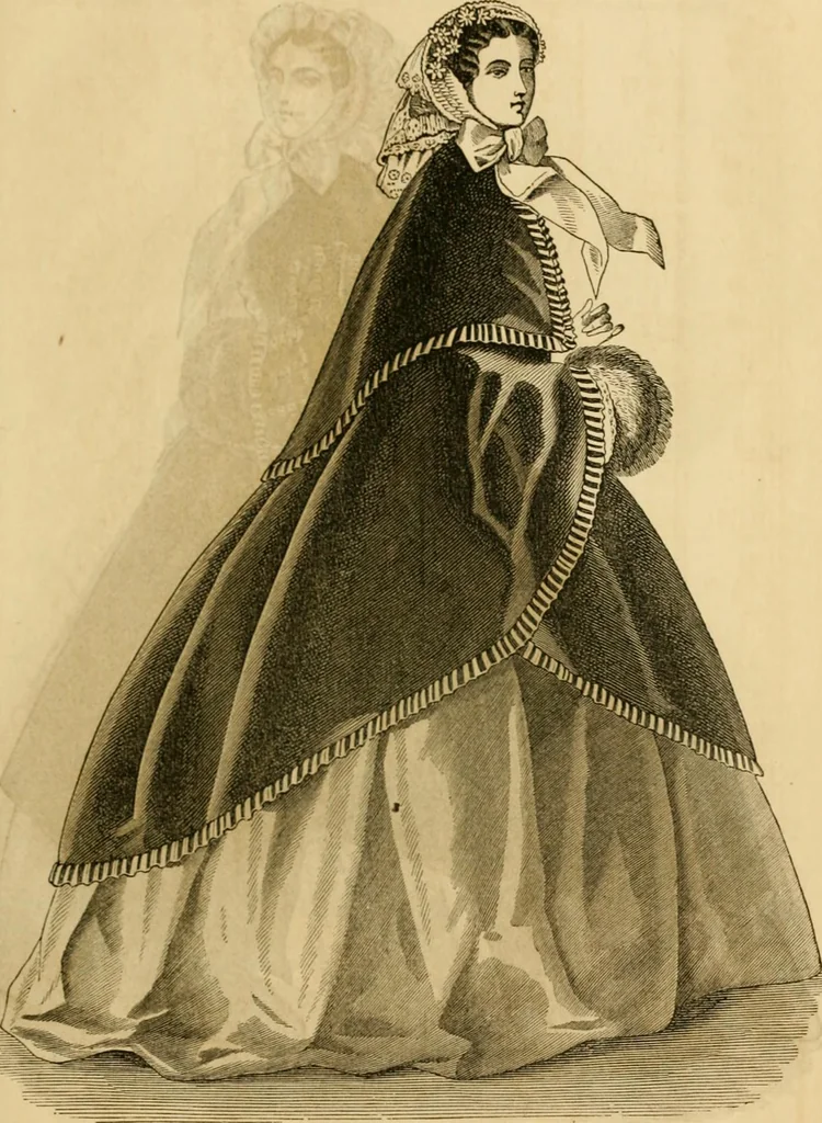 An illustration from Godey's lady's book 1861 Jan -June; Jul - Dec, 1861, leaf 1023