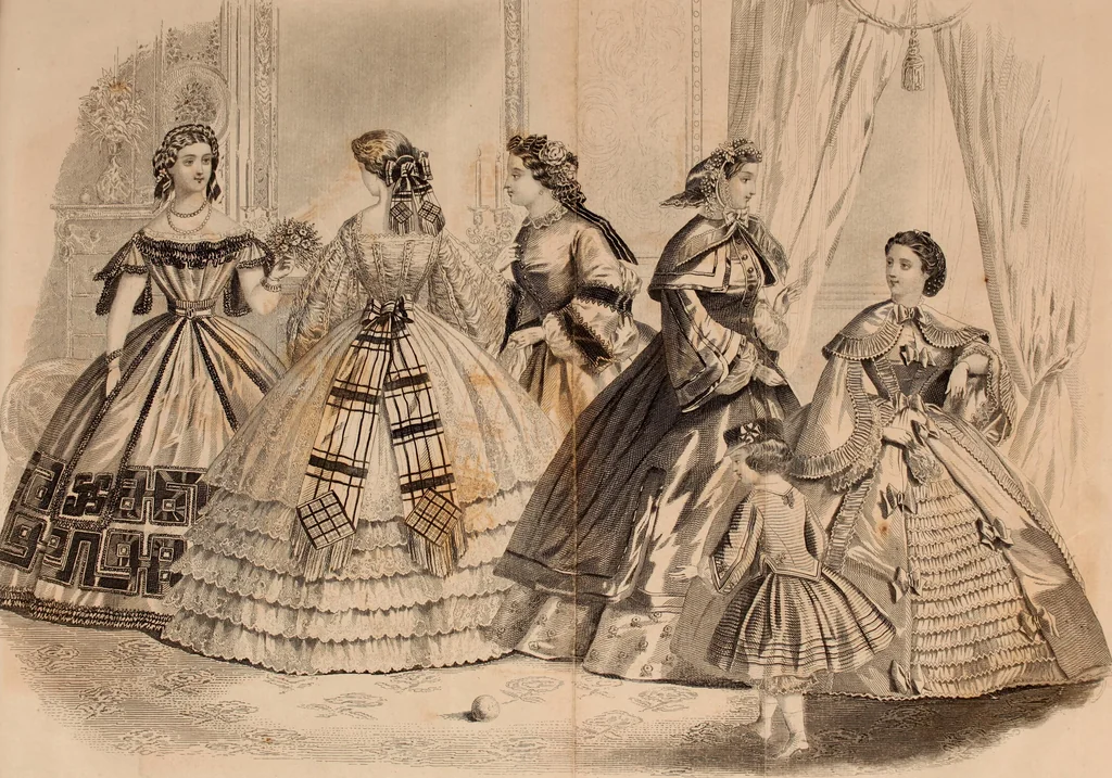 An illustration from Godey's lady's book 1861 Jan -June; Jul - Dec, 1861, leaf 109