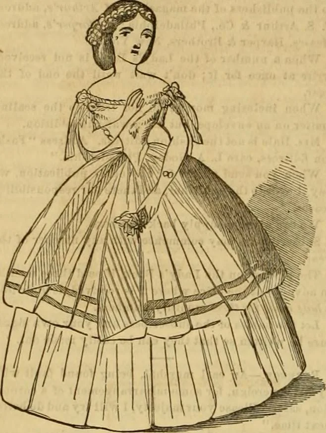 An illustration from Godey's lady's book 1861 Jan -June; Jul - Dec, 1861, leaf 1108