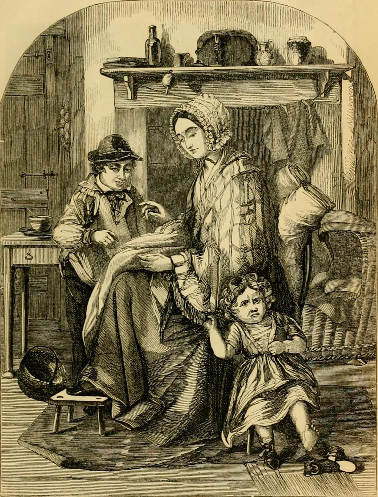An illustration from Godey's lady's book 1861 Jan -June; Jul - Dec, 1861, leaf 113