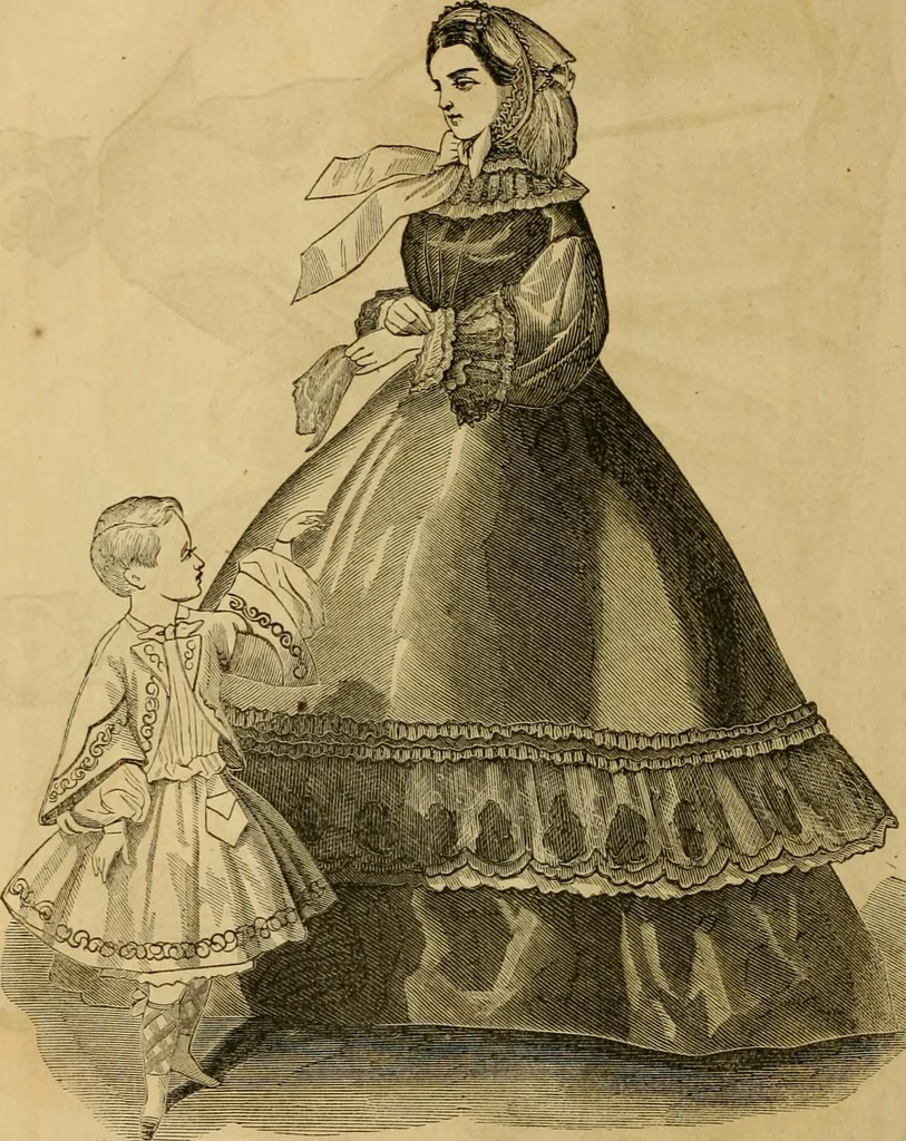 An illustration from Godey's lady's book 1861 Jan -June; Jul - Dec, 1861, leaf 120