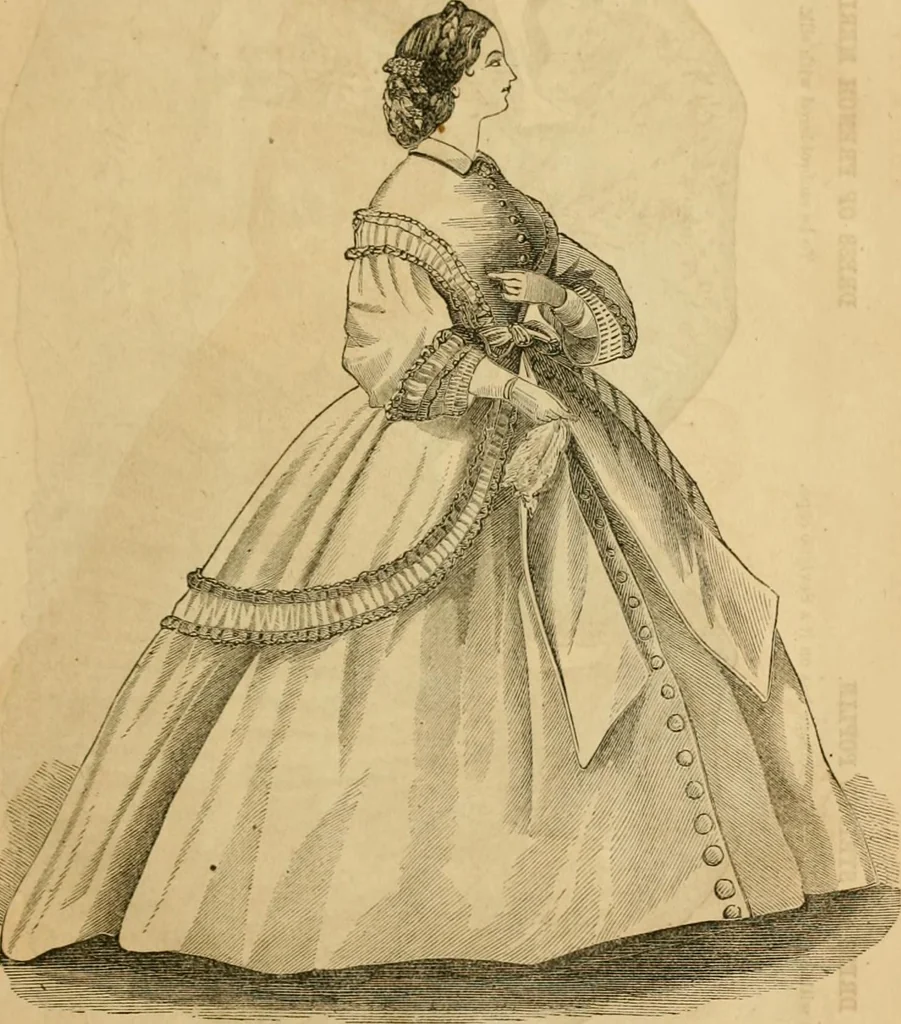 An illustration from Godey's lady's book 1861 Jan -June; Jul - Dec, 1861, leaf 121