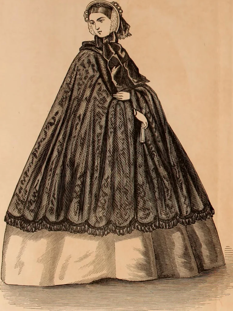 An illustration from Godey's lady's book 1861 Jan -June; Jul - Dec, 1861, leaf 215