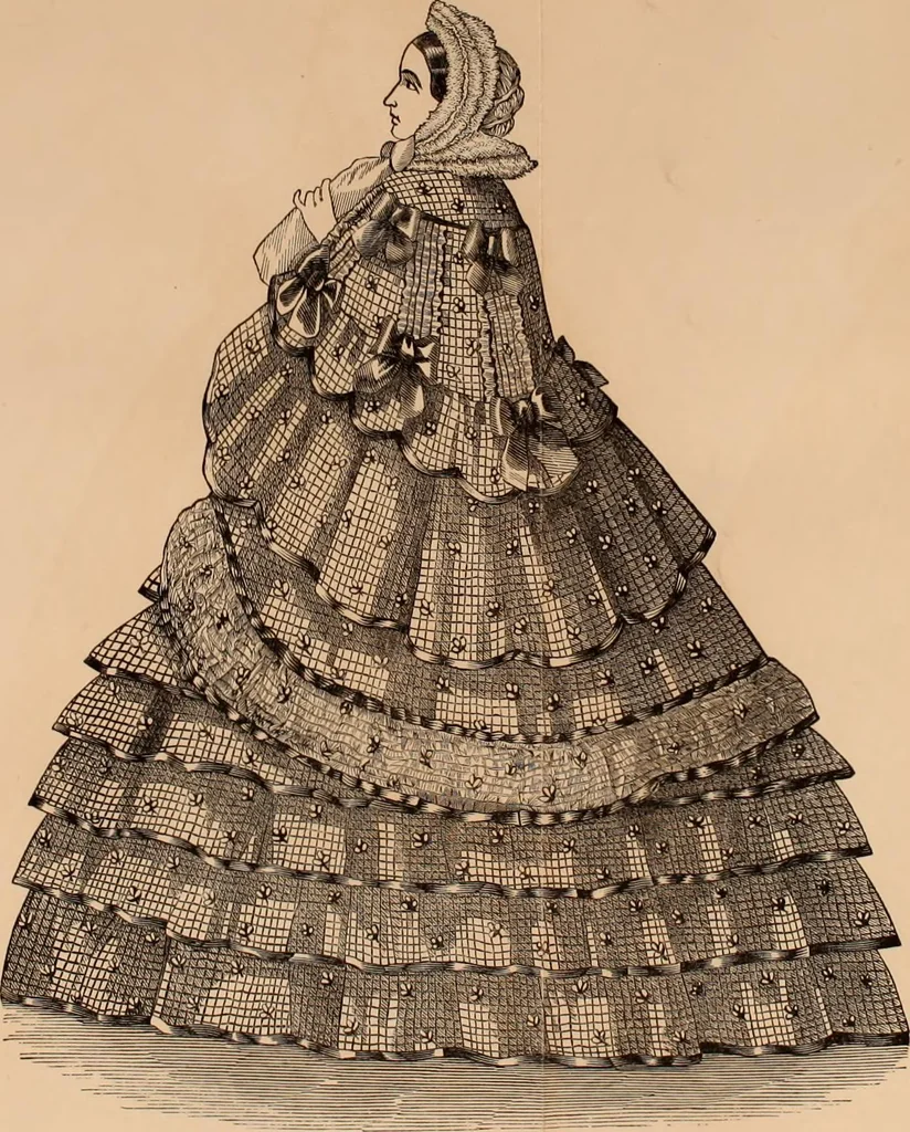 An illustration from Godey's lady's book 1861 Jan -June; Jul - Dec, 1861, leaf 215