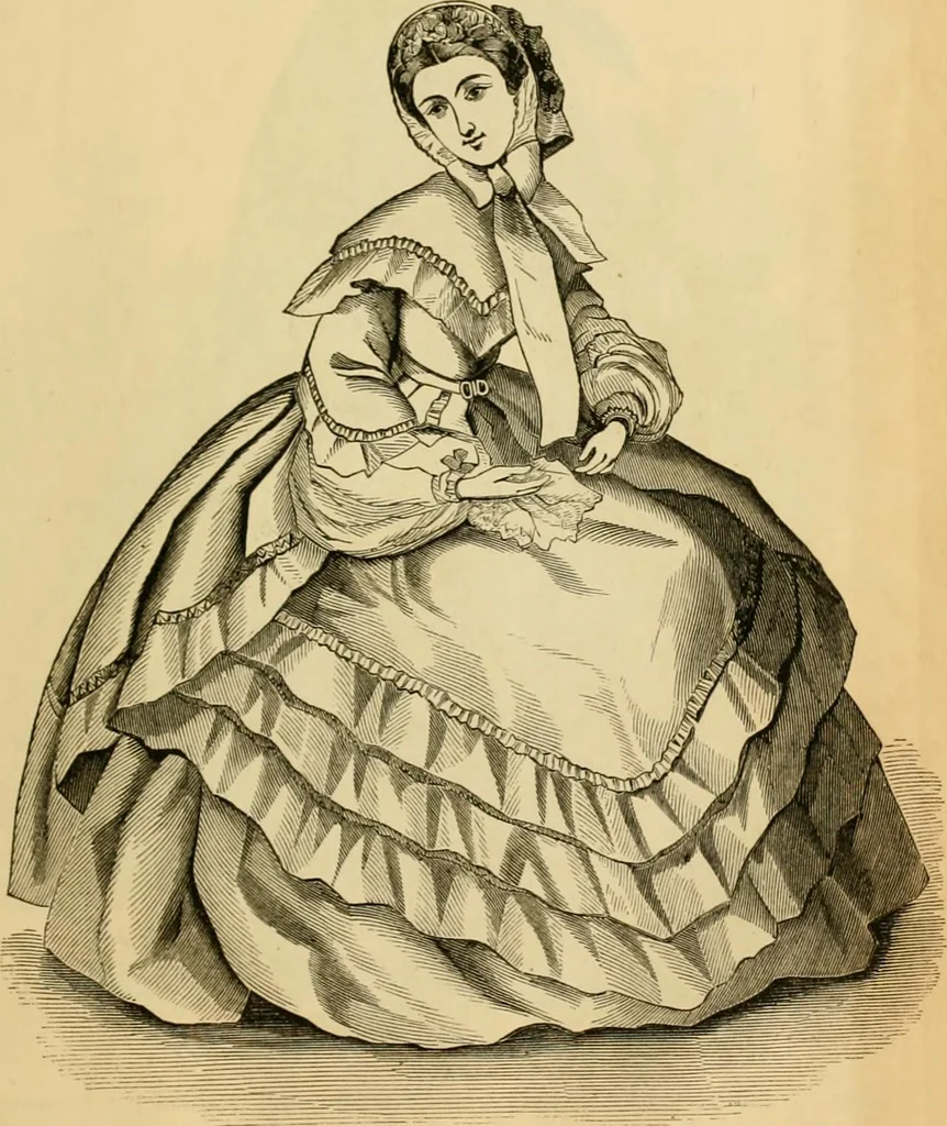 An illustration from Godey's lady's book 1861 Jan -June; Jul - Dec, 1861, leaf 217