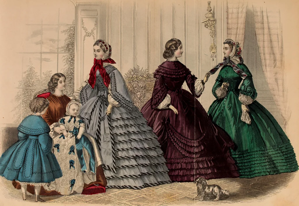 An illustration from Godey's lady's book 1861 Jan -June; Jul - Dec, 1861, leaf 317