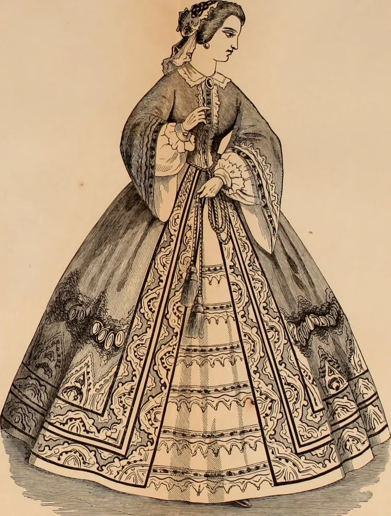 An illustration from Godey's lady's book 1861 Jan -June; Jul - Dec, 1861, leaf 319