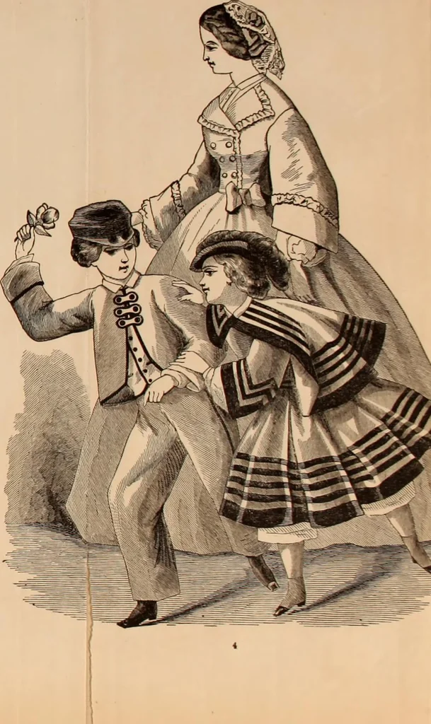 An illustration from Godey's lady's book 1861 Jan -June; Jul - Dec, 1861, leaf 319