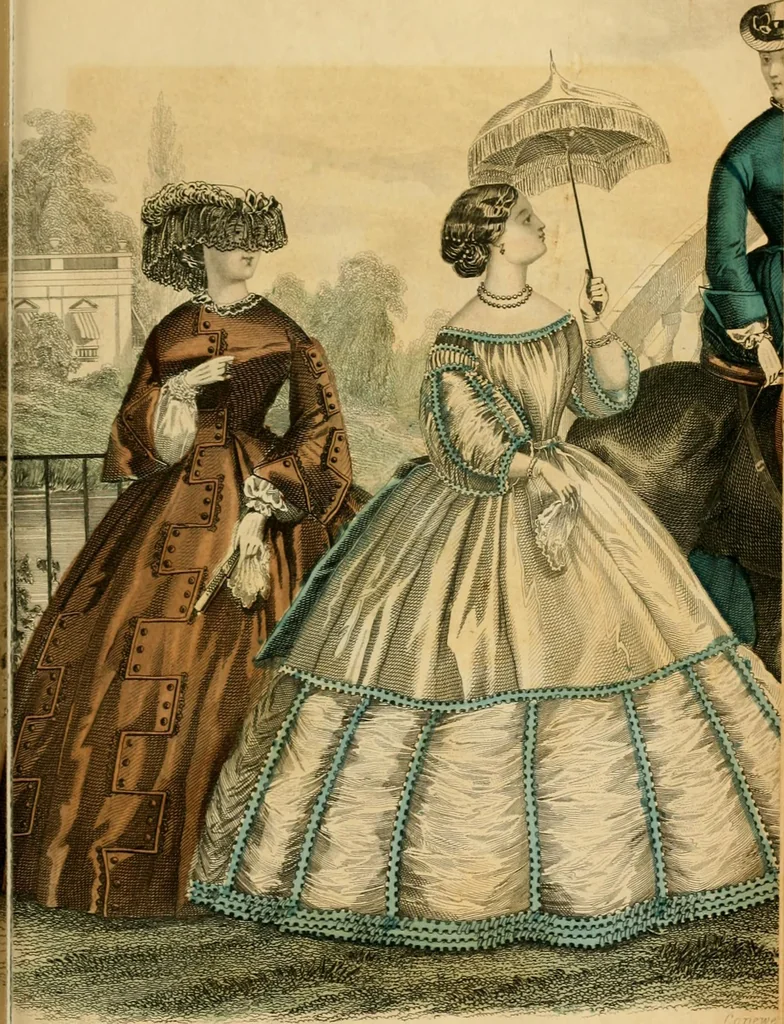 An illustration from Godey's lady's book 1861 Jan -June; Jul - Dec, 1861, leaf 419