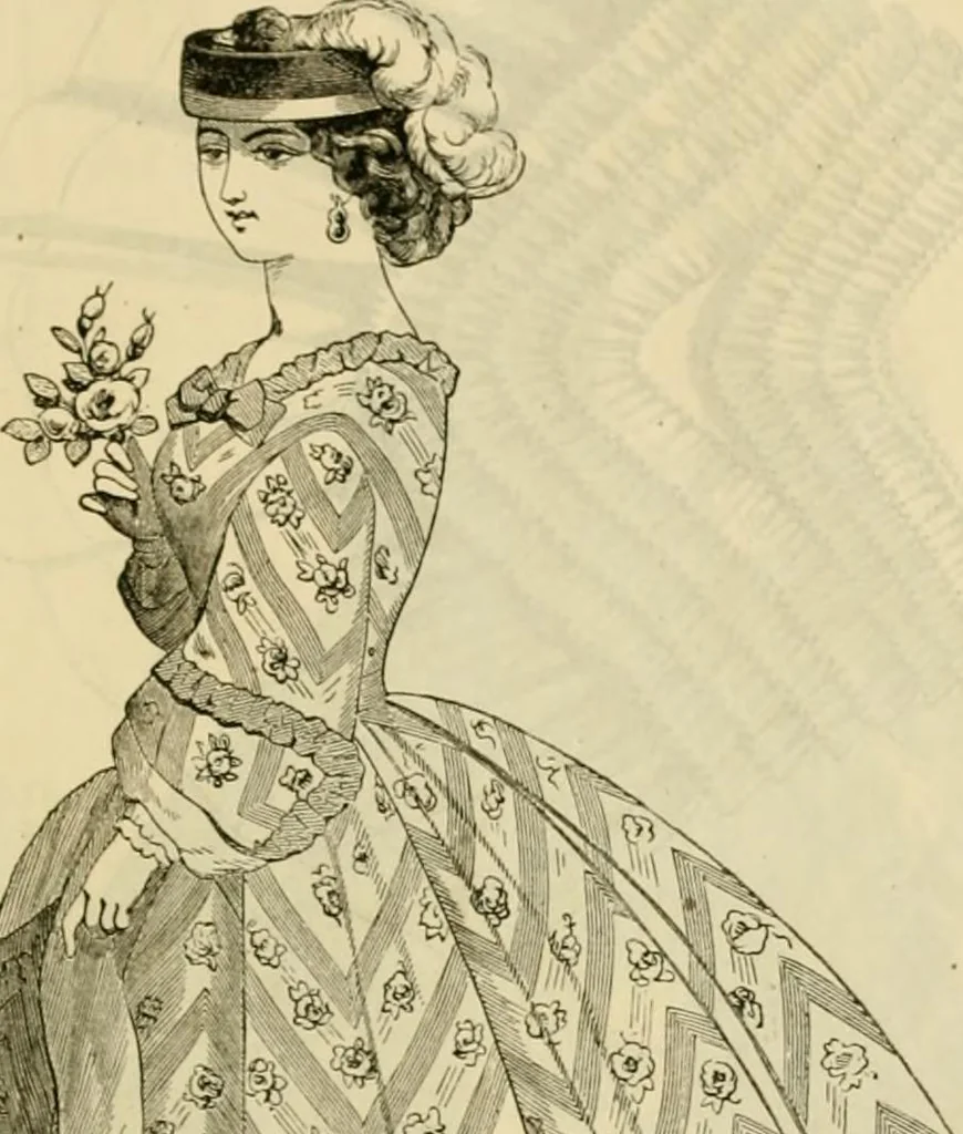An illustration from Godey's lady's book 1861 Jan -June; Jul - Dec, 1861, leaf 423