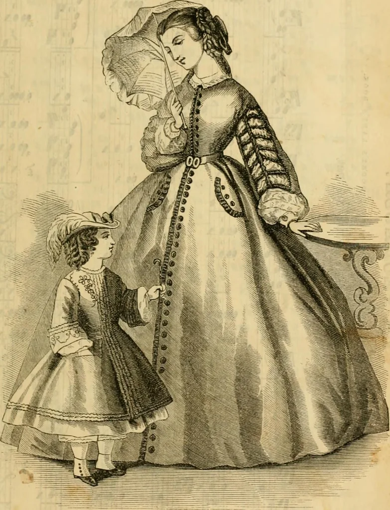 An illustration from Godey's lady's book 1861 Jan -June; Jul - Dec, 1861, leaf 527