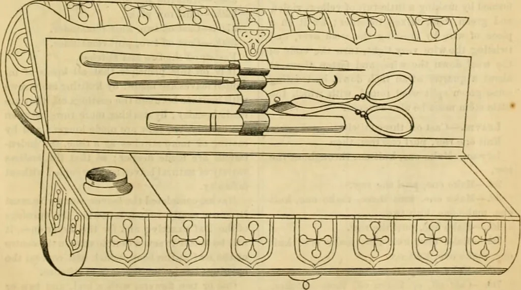 An illustration from Godey's lady's book 1861 Jan -June; Jul - Dec, 1861, leaf 591