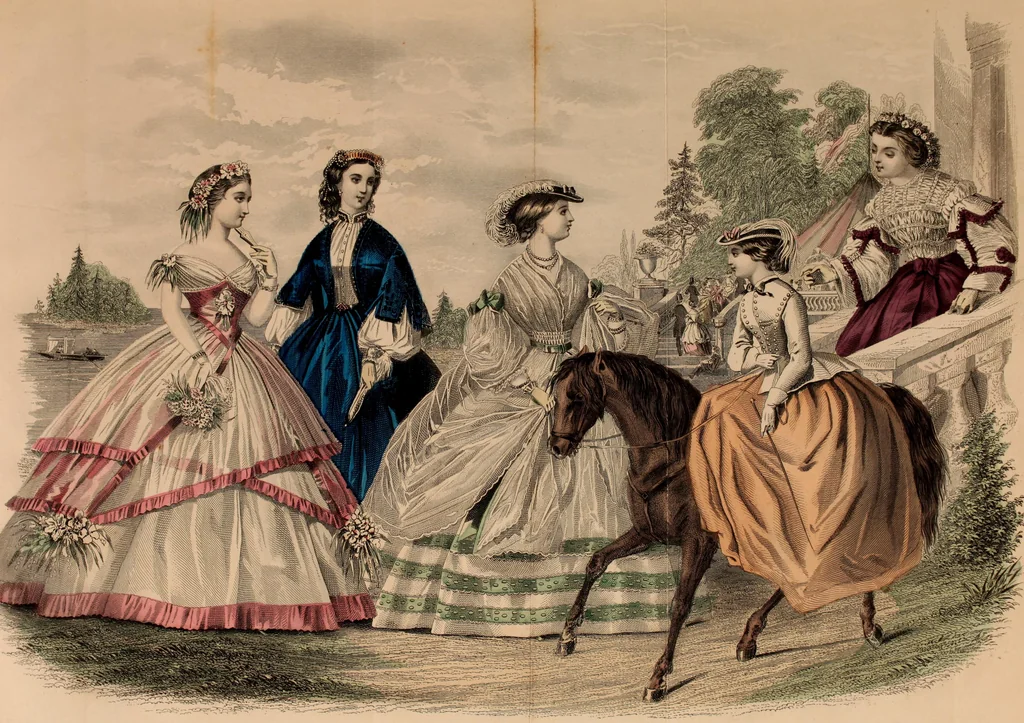 An illustration from Godey's lady's book 1861 Jan -June; Jul - Dec, 1861, leaf 637